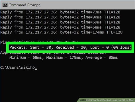 how to test for dropped packets|how to check for packet loss.